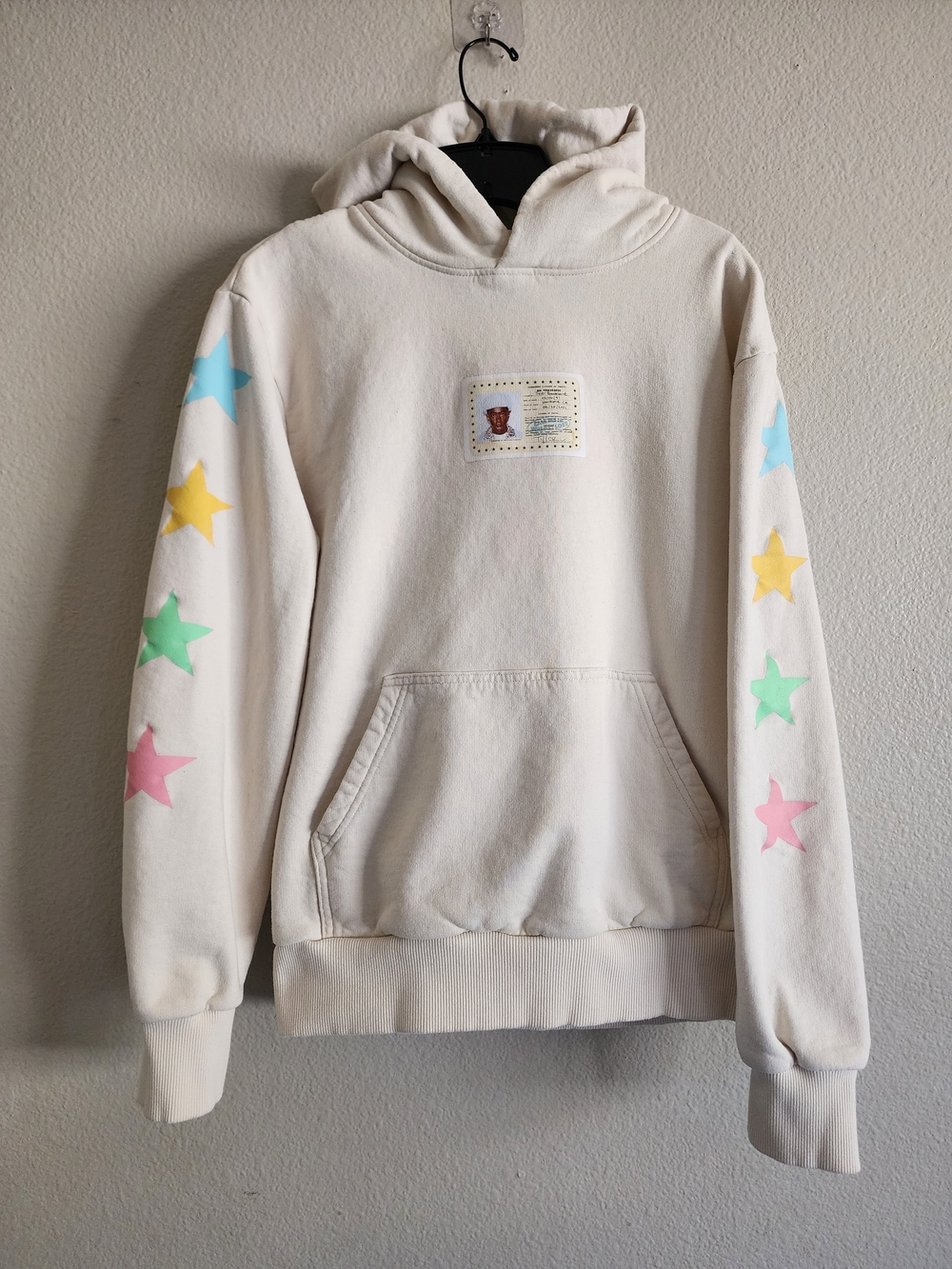 Tyler The Creator CMIYGL Passport Star Sleeve Hoodie Medium Cream Golf Wang